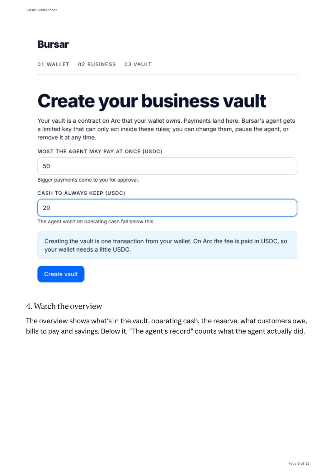 Bursar Whitepaper, page 6