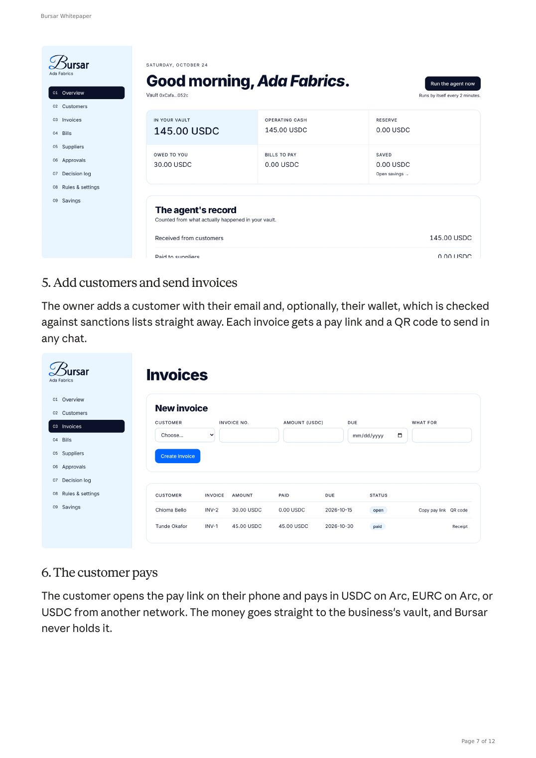 Bursar Whitepaper, page 7